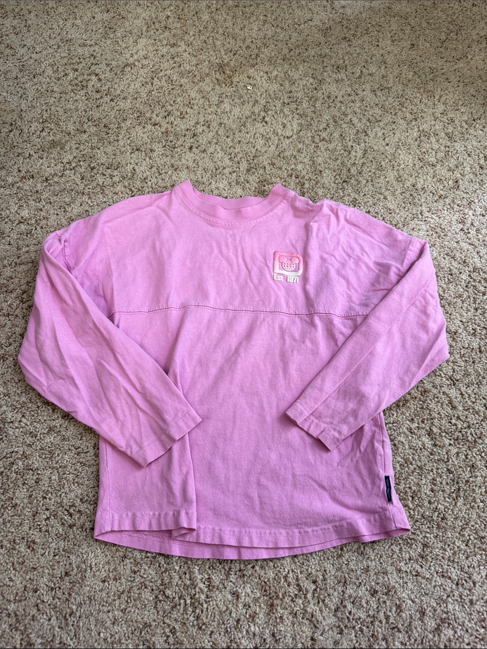 Kids Pink Long-Sleeve Graphic Tee